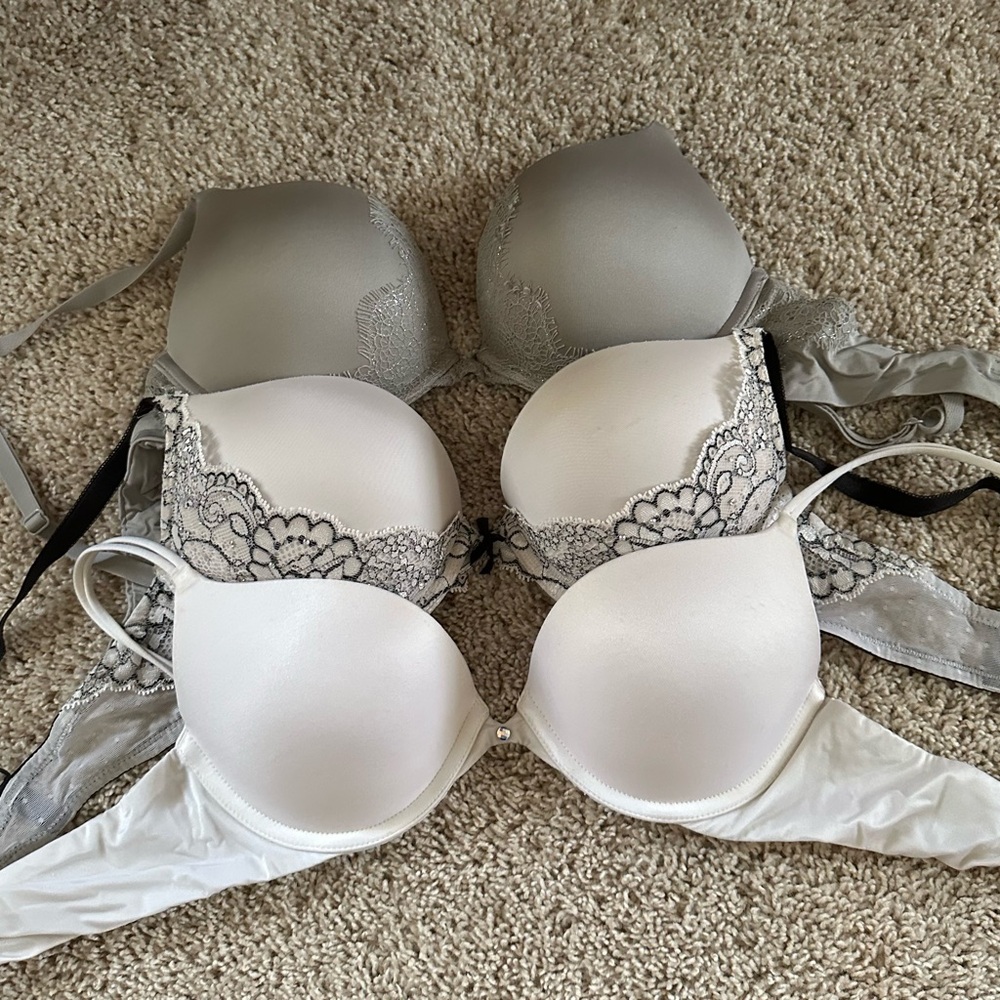 Set of Three Victoria’s Secret Bras.